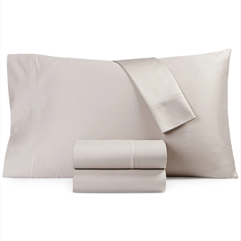 Hotel Collection 525 Thread Count Egyptian Cotton 4-Pc. Sheet Set, Full, Exclusively at Macy's - Grey