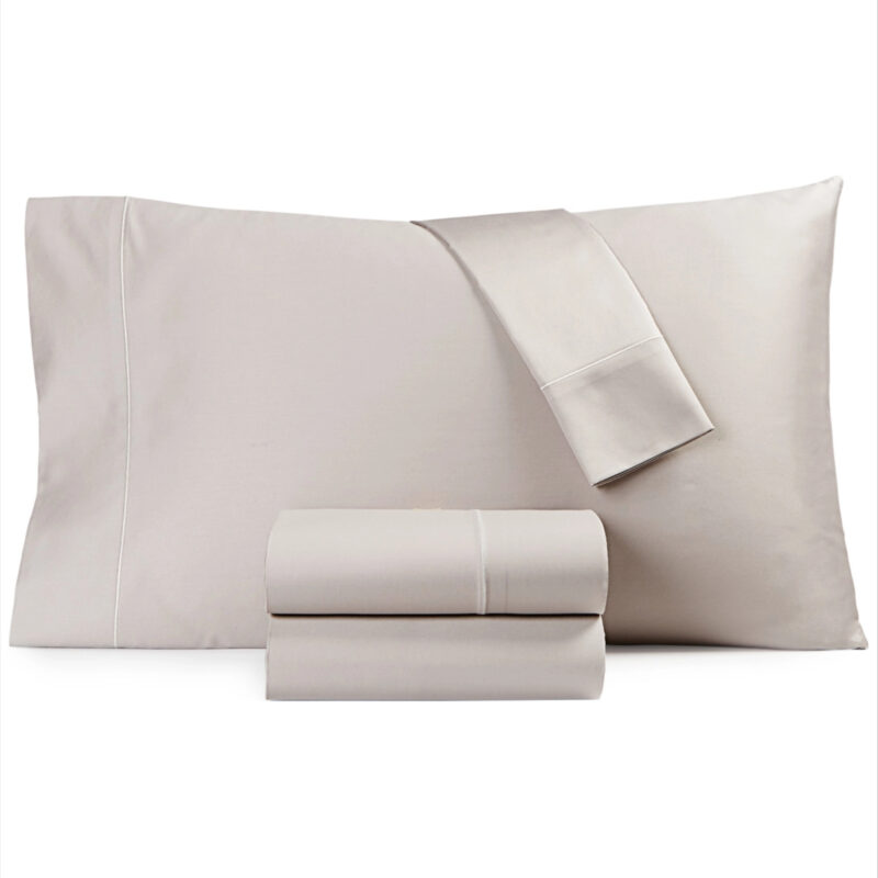 Hotel Collection 525 Thread Count Egyptian Cotton 4-Pc. Sheet Set, King, Exclusively at Macy's - Grey