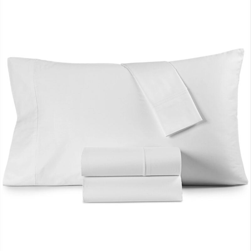 Hotel Collection 525 Thread Count Egyptian Cotton 4-Pc. Sheet Set, Queen, Exclusively at Macy's - White