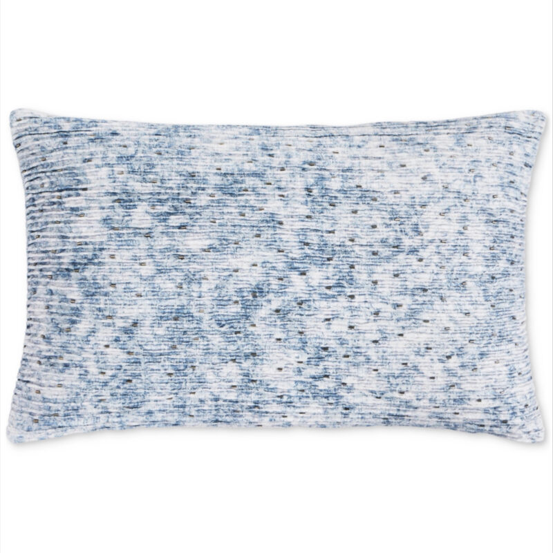 Hotel Collection Crystalline Micropleated Decorative Pillow, 14" x 22", Macy's Exclusive - Slate