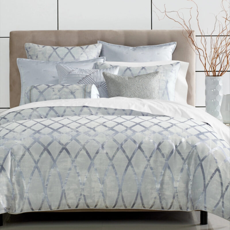 Hotel Collection Dimensional 3-Pc. Comforter Set, King, Exclusively at Macy's - Blue