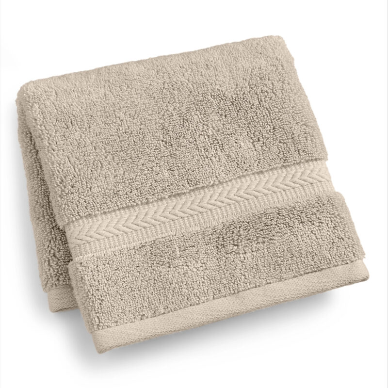 Hotel Collection Finest Elegance Luxury Turkish Cotton Washcloth, 13" x 13", Exclusively at Macy's - Flax
