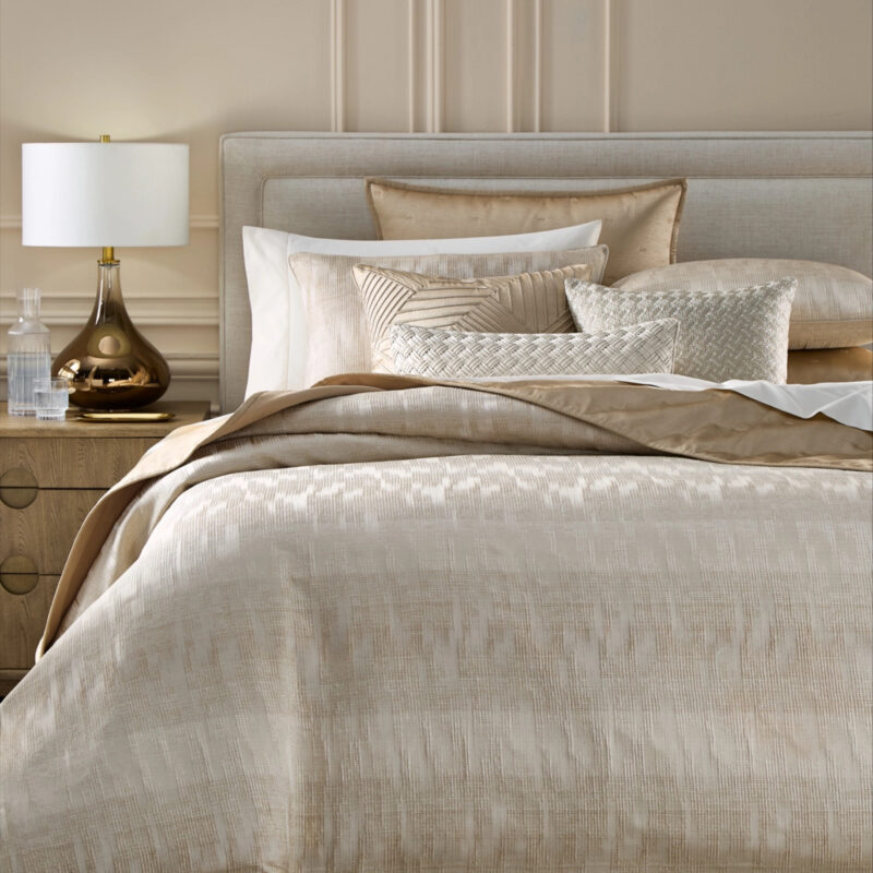 Hotel Collection Gilded Stripe Comforter Set, Full/Queen, Exclusively at Macy's - Gold