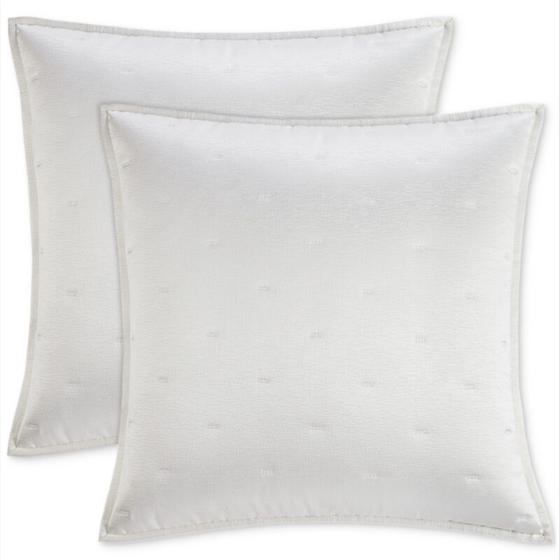 Hotel Collection Glint Quilted 2-Pc. European Sham Set, Exclusively at Macy's - White