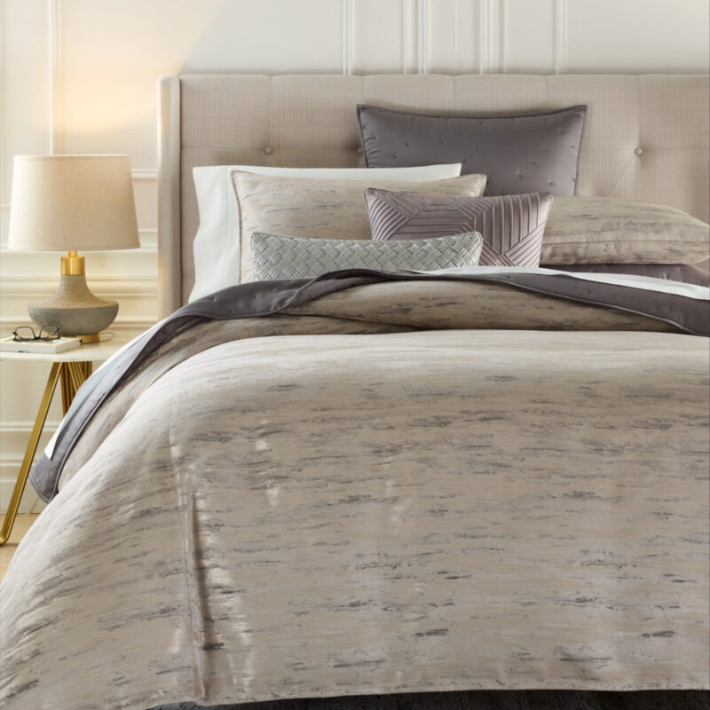Hotel Collection Impasto Stone 3-Pc. Comforter Set, Full/Queen, Exclusively at Macy's - Grey