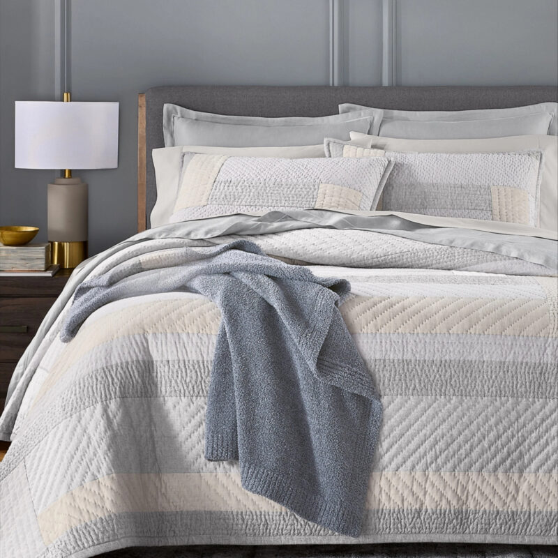 Hotel Collection Piedmont Quilt, King, Macy's Exclusive - Charcoal