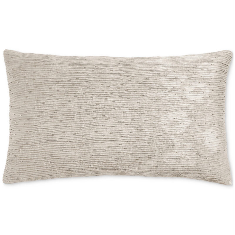 Hotel Collection Shadow Floral Micropleated Decorative Pillow, 14" x 22", Exclusively at Macy's - Blush