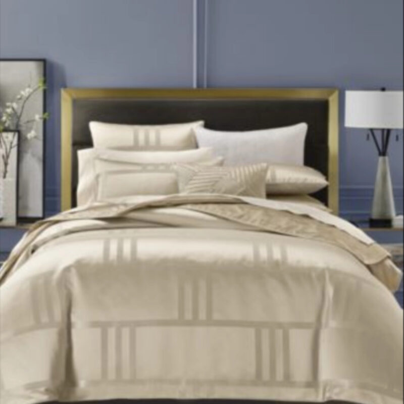 Hotel Collection Structure Gold Duvet Cover Set