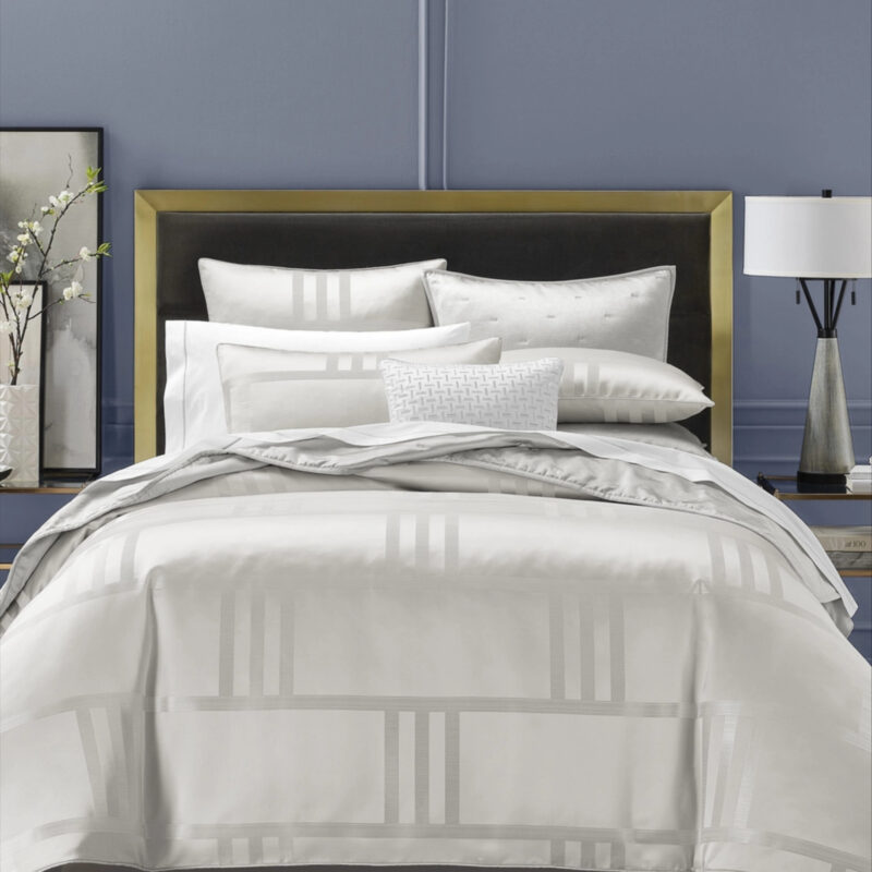 Hotel Collection Structure Silver 3-Pc. Duvet Cover Set, Full/Queen, Exclusively at Macy's - Silver