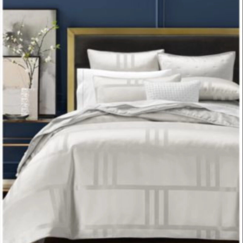 Hotel Collection Structure Silver Comforter Set