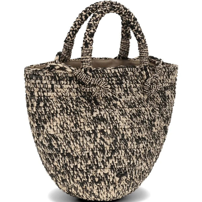 IBELIV Arona raffia bucket bag - Black