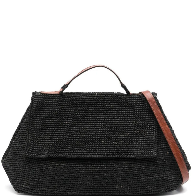 IBELIV Lahady raffia tote bag - Black