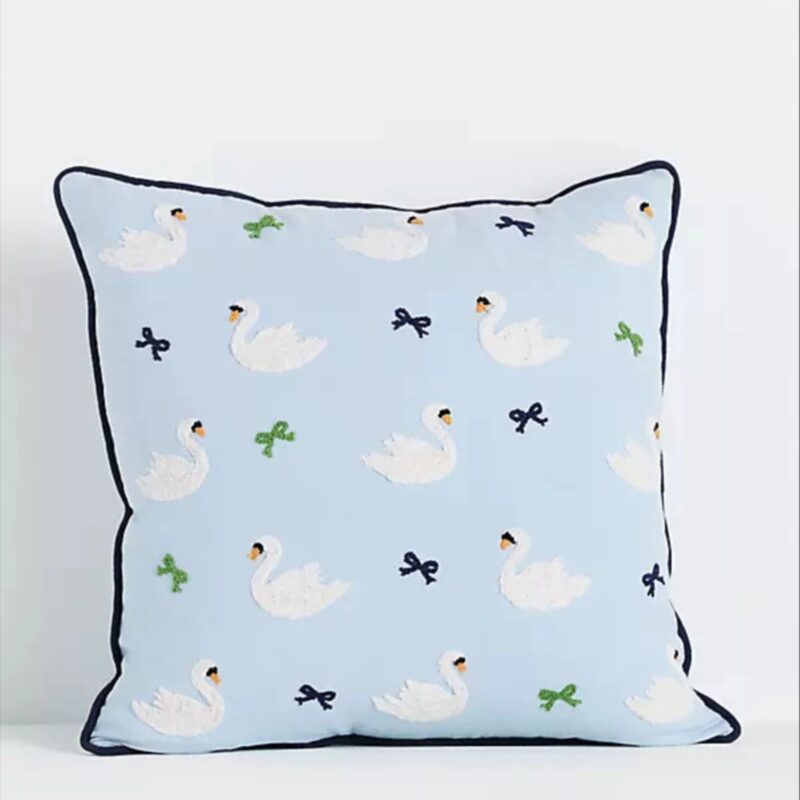 Icon Cotton Embroidered Pillow