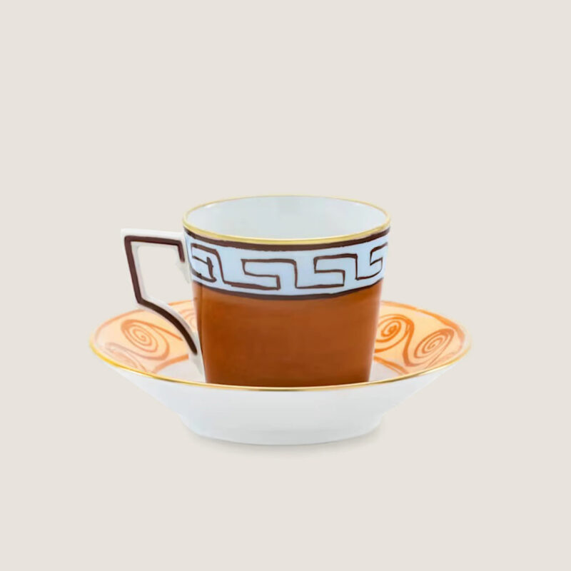 Il viaggio di Nettuno - Terracotta Coffee Set for 2