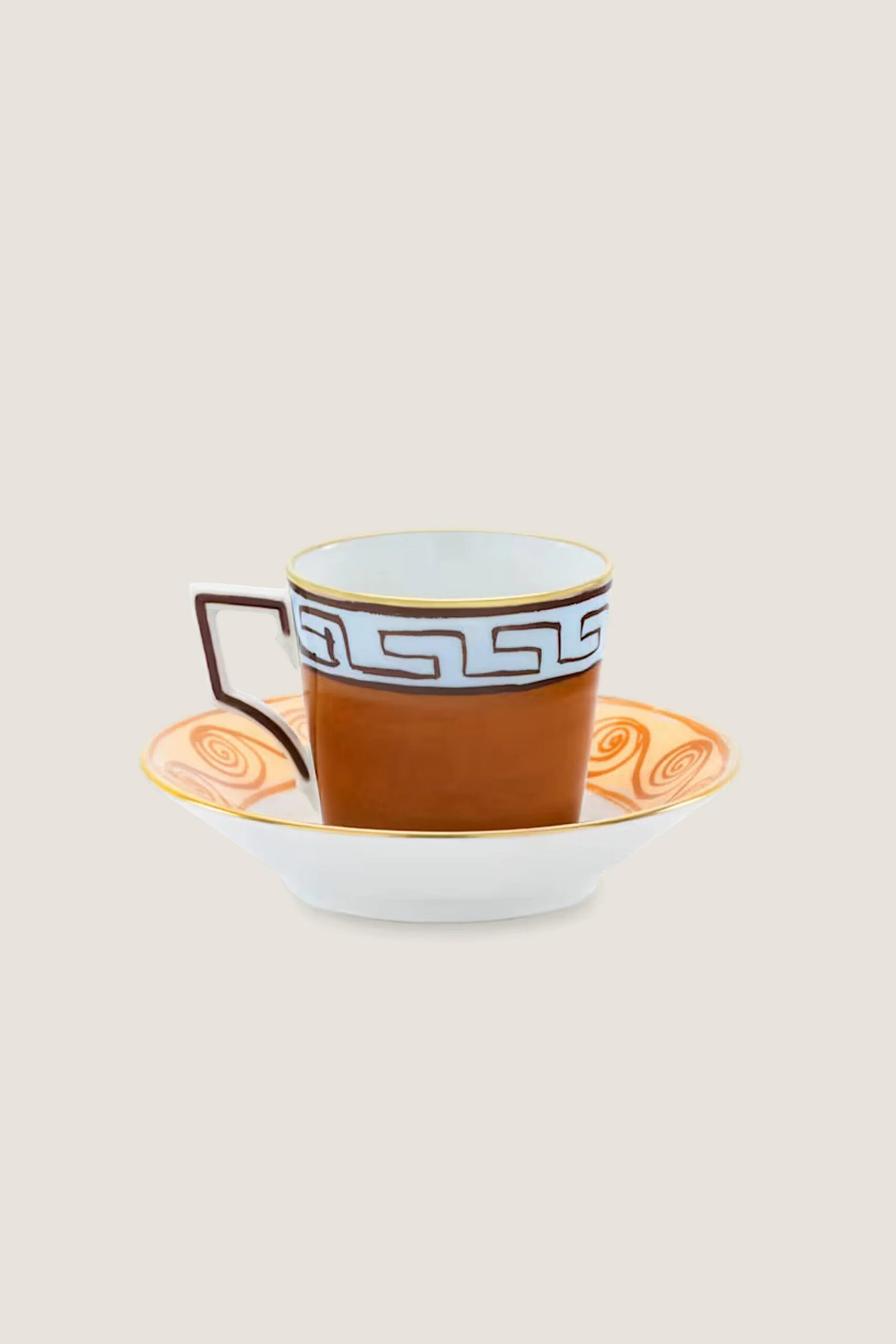 Il viaggio di Nettuno - Terracotta Coffee Set for 2