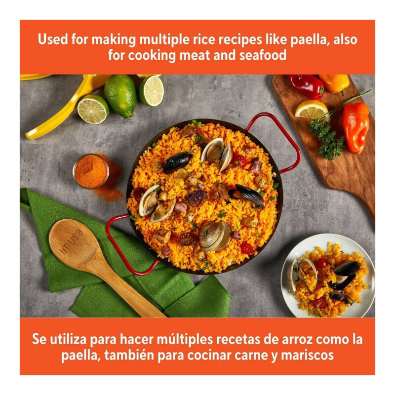 IMUSA 11" Round Carbon Steel Nonstick Comal - Black: Ergonomic Handle, Stay-Cool, Gas & Electric ...