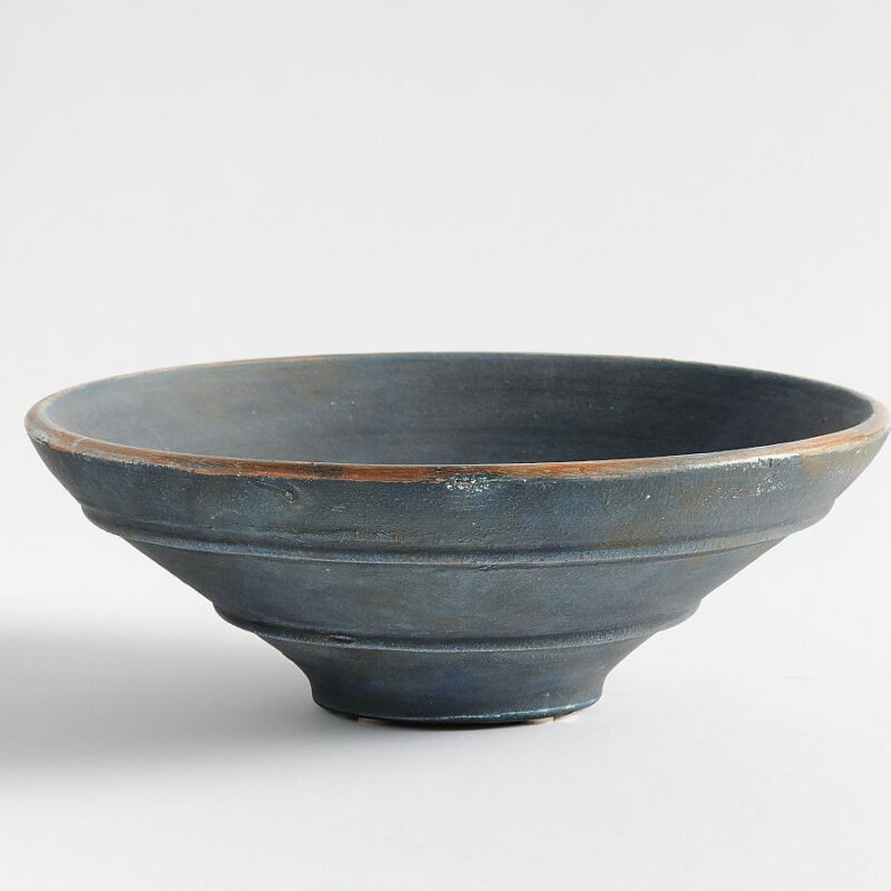 Indigo Artisan Handcrafted Decorative Bowl