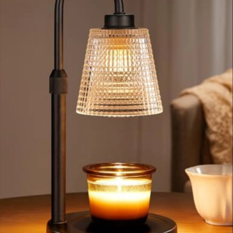 Innqoo Candle Warmer Lamp with Timer, Dimmable Candle Warmer for Jar Candles, Height Adjustable W...