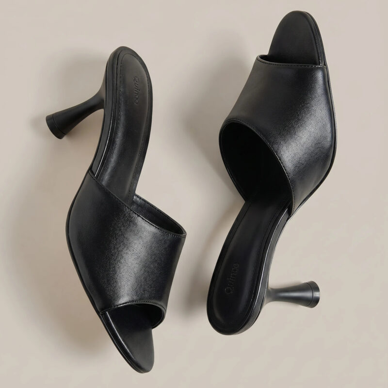 Italian Leather 65mm Stiletto Mule