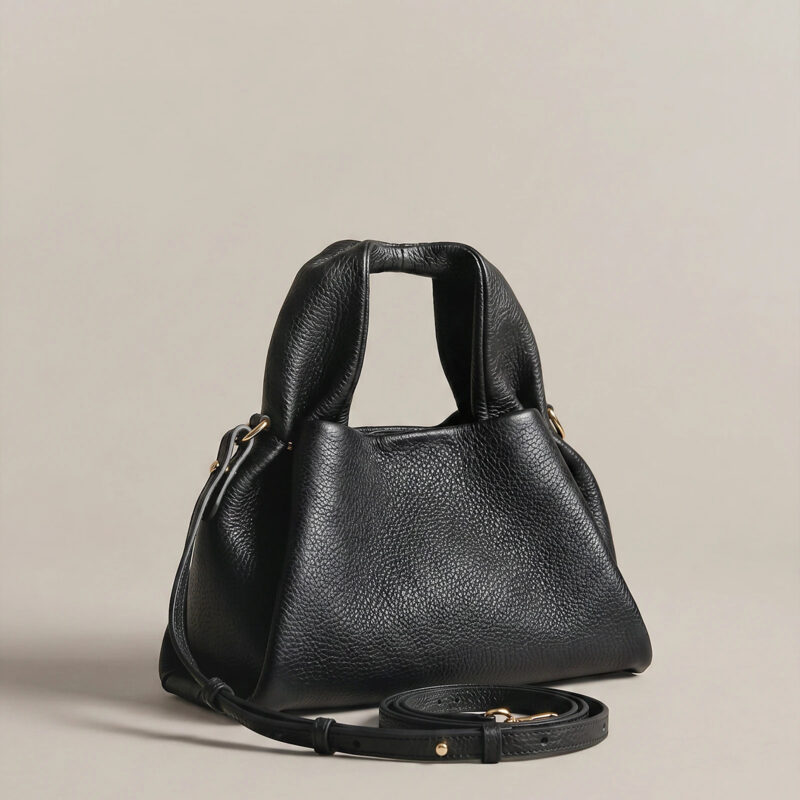 Italian Leather Trapeze Crossbody