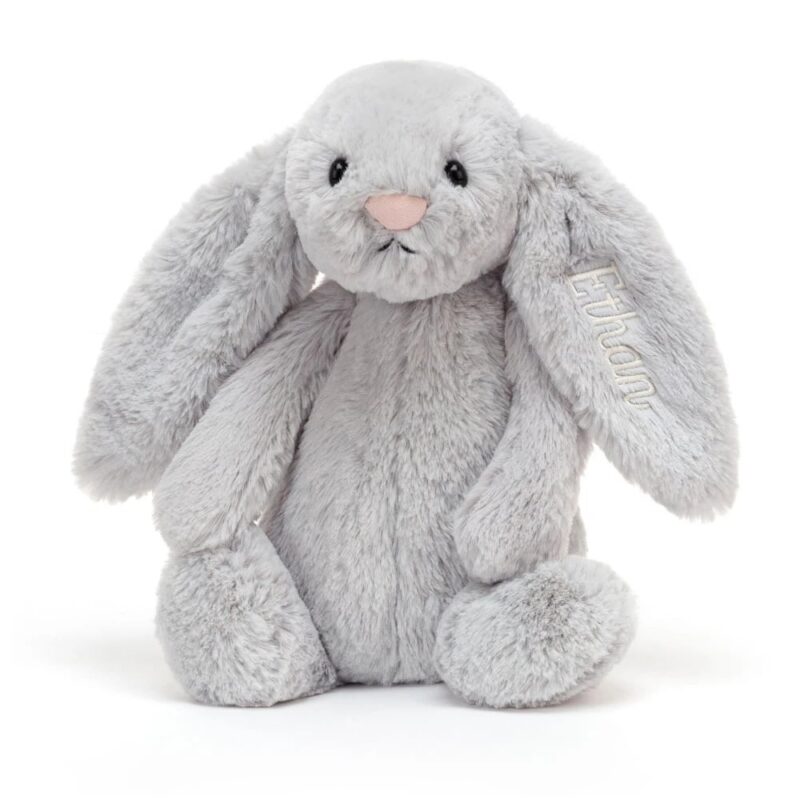 Jellycat Personalized Bashful Silver Bunny Medium
