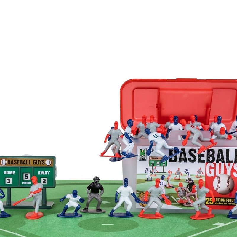 Kaskey Kids Baseball Guys Action Figures Red/Blue vs Blue/White Inspire a Love of Football and Creative Play in Kids 3+ (30 pieces) - Walmart.com