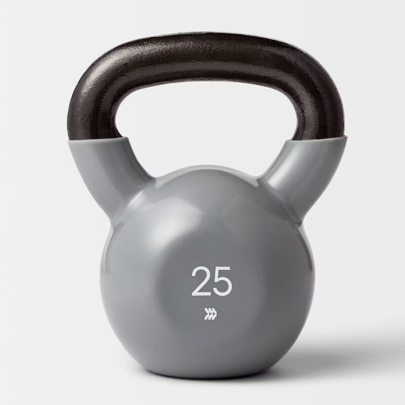 Kettlebell 25lb Gray - All In Motion™: Iron Weight for Legs & Upper Back