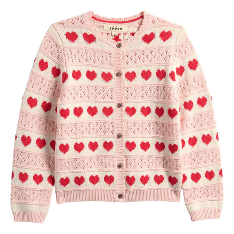 Kids' Scallop Trim Cardigan (Women) | Nordstrom