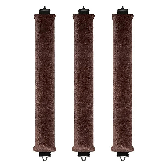 Kitsch Flexi Rods, Satin Covered Heatless Hair Curlers, Rosewood, 6 Pieces