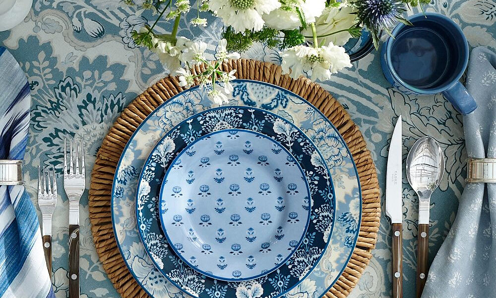 Kravet Arboretum Stoneware Dinner Plates - Set of 4