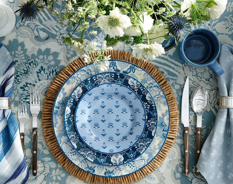 Kravet Arboretum Stoneware Dinner Plates - Set of 4