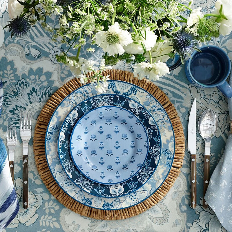 Kravet Arboretum Stoneware Dinner Plates - Set of 4