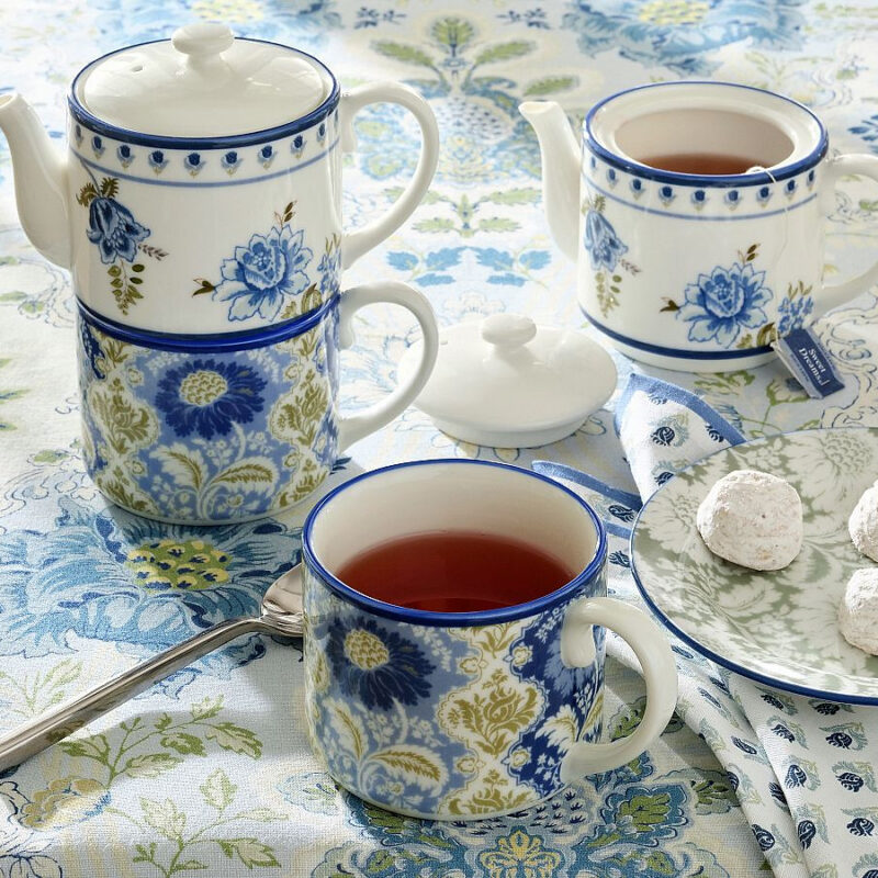 Kravet Jardin Stoneware Stacking Tea Set - Set of 3