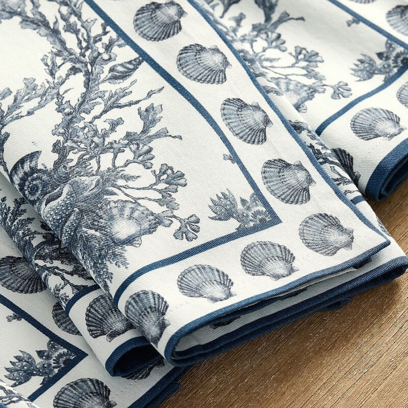 Kravet Underwater Toile Cotton Napkins - Set of 4