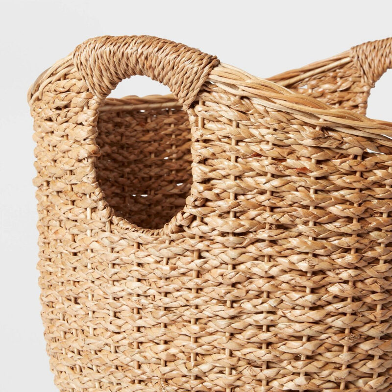 Large Round Braided Seagrass Basket - Brightroom™: