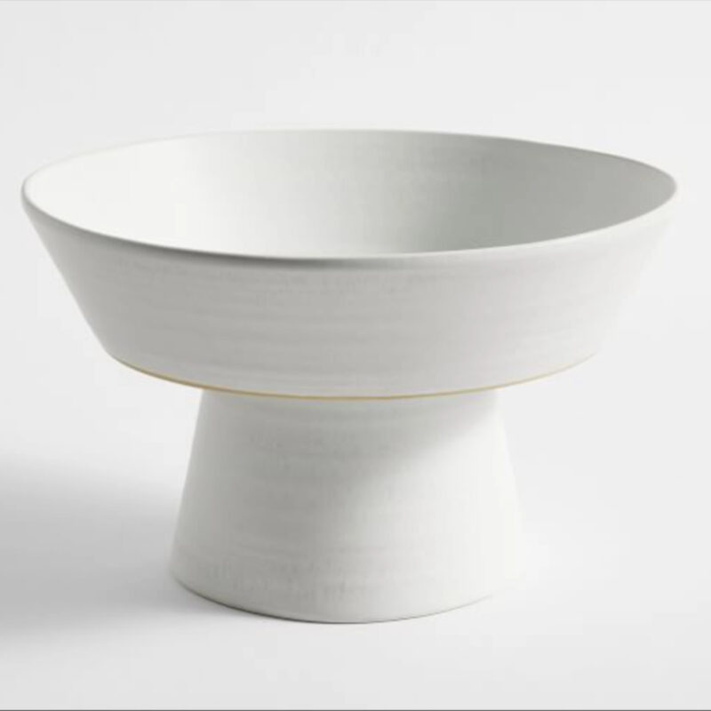 Larkin Stoneware Footed Serving Bowl