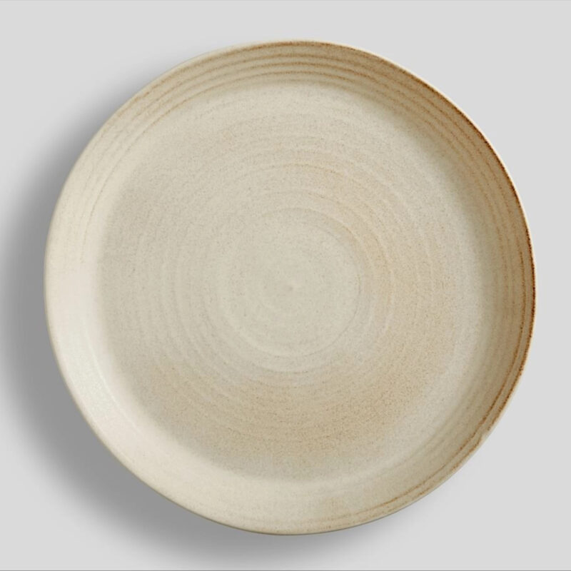 Larkin Stoneware Serving Platter - Sand