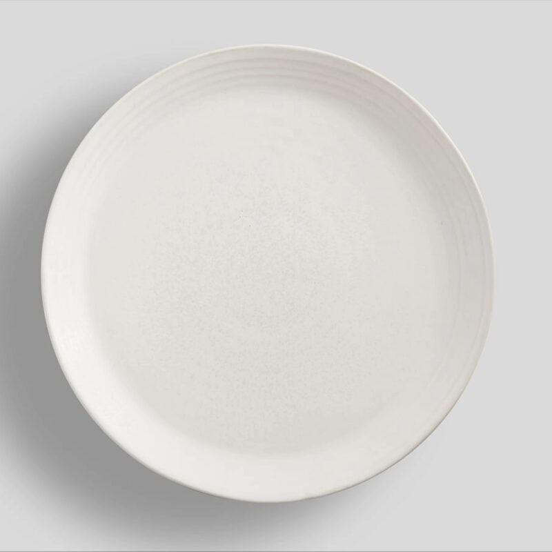 Larkin Stoneware Serving Platter - Shell White