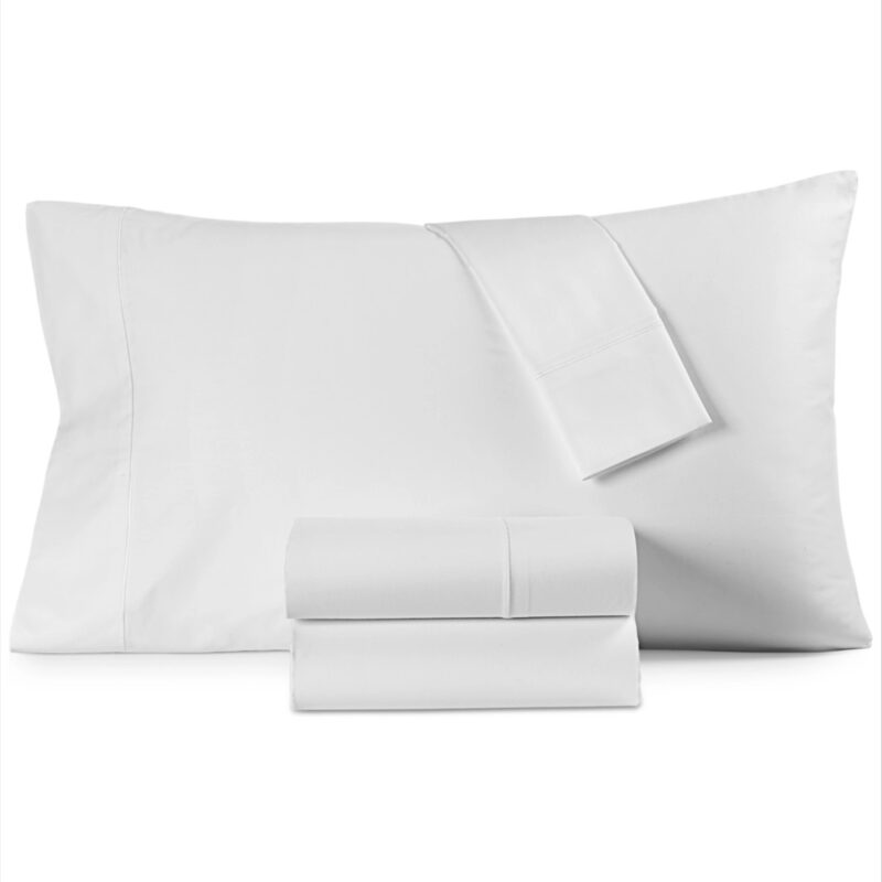 Last Act! Hotel Collection 525 Thread Count Egyptian Cotton 3-Pc. Sheet Set, Twin Xl, Exclusively at Macy's - White