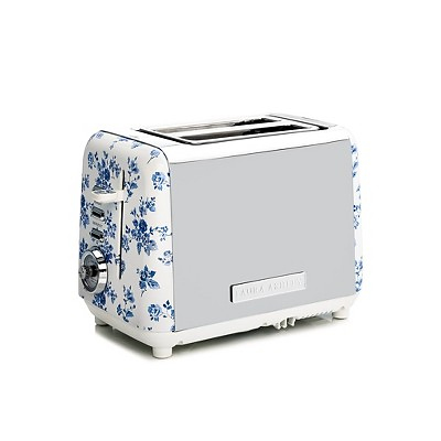Laura Ashley 2 Slice Toaster Rose: Stainless Steel, 850W, Multicolored, 1-Year Warranty, Compact ...