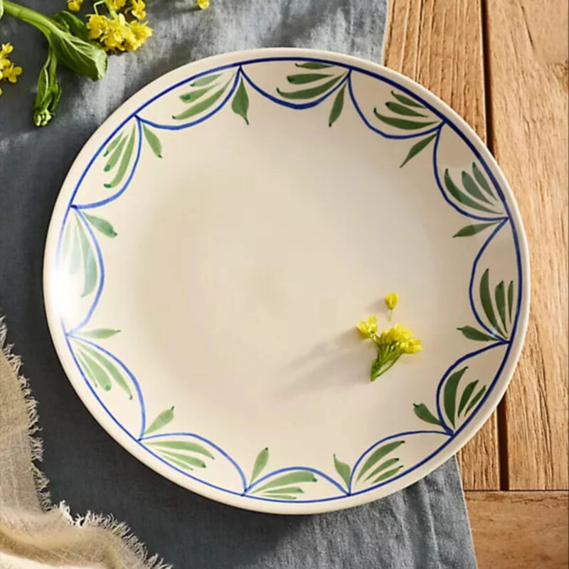 Leafy Vine Stoneware Dinner Plate