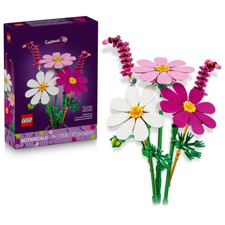 LEGO Botanicals Cosmos Flowers - Building Toys for Kids, Girls & Boys, Ages 9+ - Artificial Flowe...