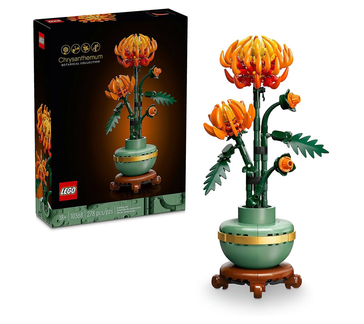 LEGO Icons Chrysanthemum Flower Decor Building Set