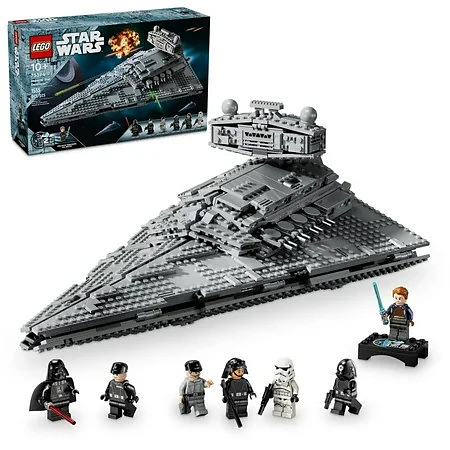 LEGO Star Wars Imperial Star Destroyer Buildable Starship Set, Star Wars Toy for Kids with Darth Vader and 25th Anniversary Minifigure Cal Kestis, Star Wars Gift for Boys, Girls and Fans, 75394