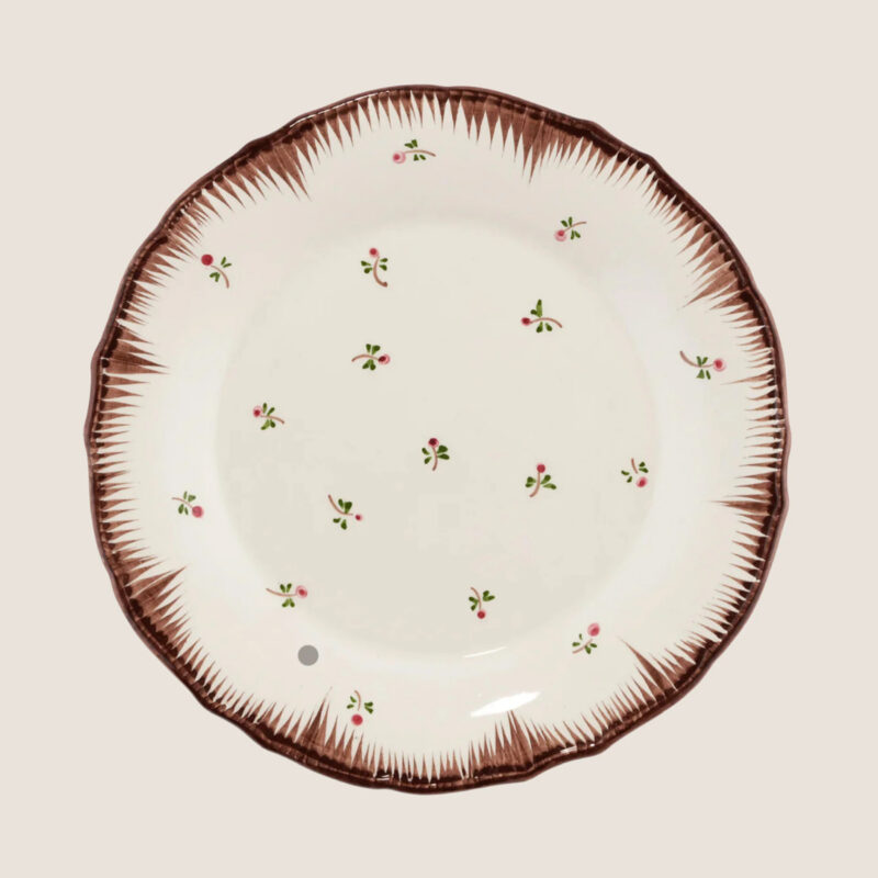 Lily Brown Dinner Plate