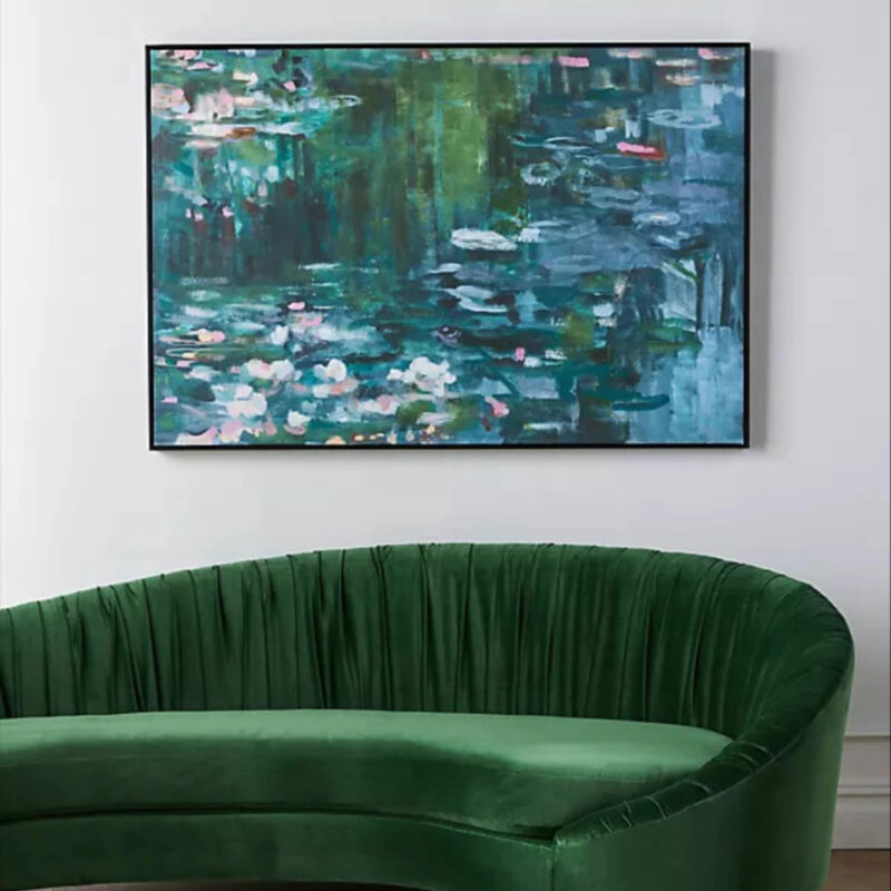 Anthropologie Lily Pond Blooms Wall Art
