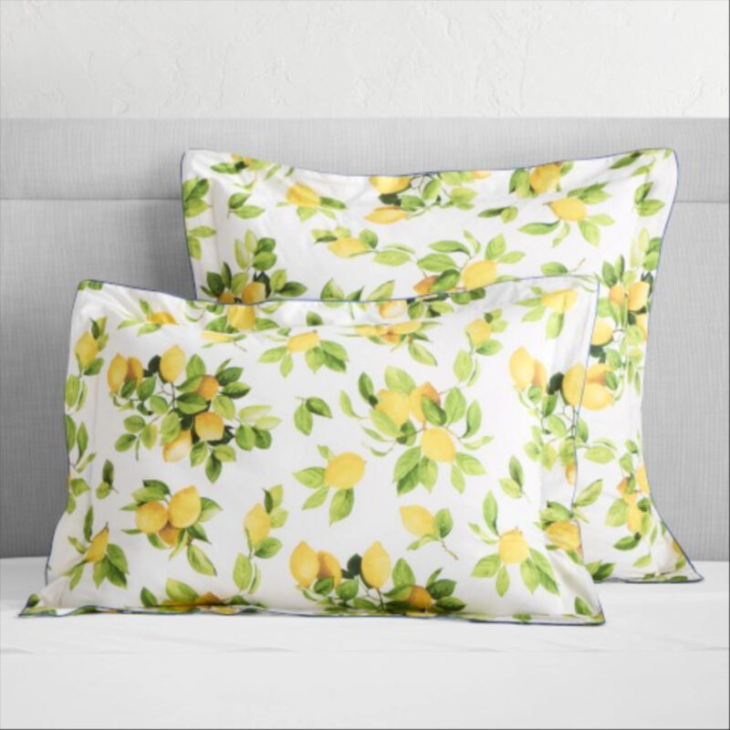 Limone Duvet & Shams, Euro Sham, Yellow