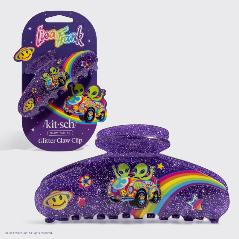 Lisa Frank x Kitsch Glitter Claw Clip in Zoomer™ & Zorbit™ Lisa Frank Kitsch