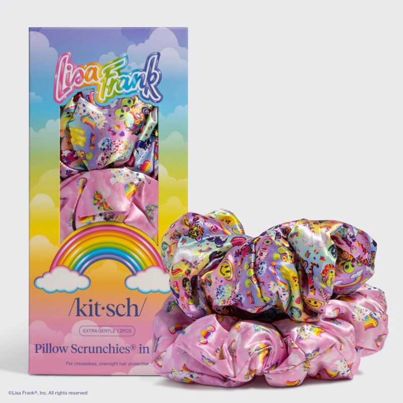 Lisa Frank x Kitsch Pillow Scrunchies® in Satin in The Fantastic World of Lisa Frank Lisa Frank Kitsch