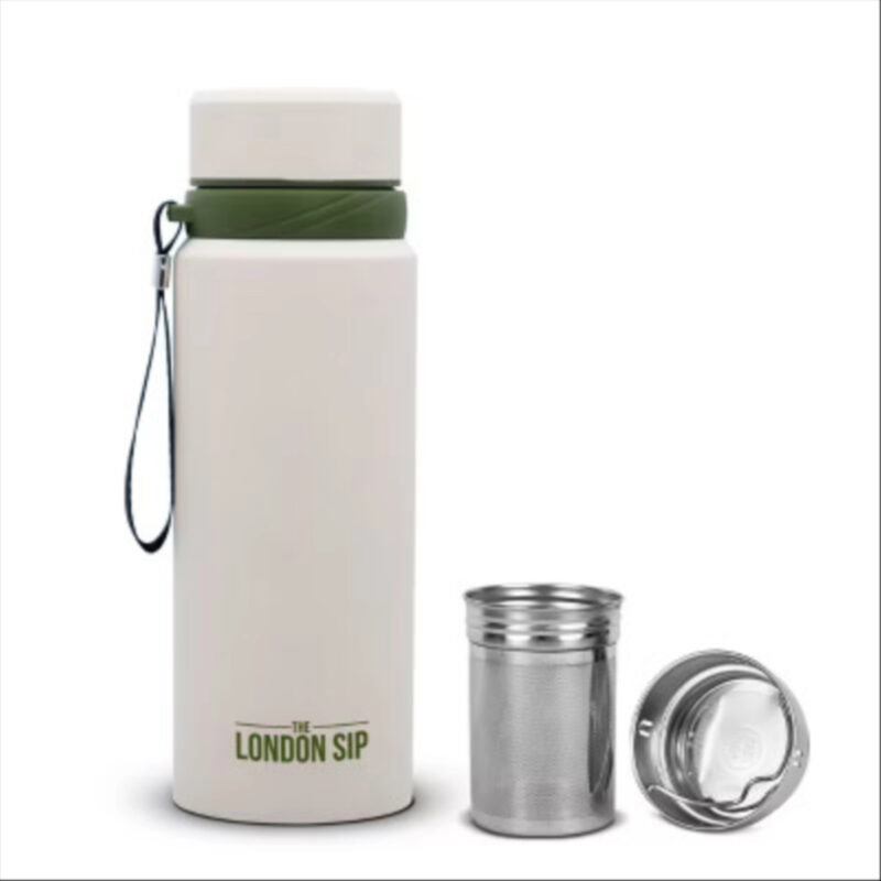 London Sip Tea Infuser Bottle 25oz, Safari Beige